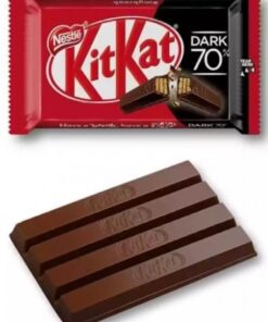 شکلات تلخ کیت کت 4 تکه (4 انگشتی) نستله 70% Nestle Kit Kat 4 Finger Dark Chocolate