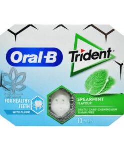 قیمت و خرید آدامس 10 عددی  تریدنت اورال بی با طعم نعناع سبز Trident Oral-B Spearmint Flavor Chewing Gum