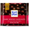 قیمت خرید شکلات تلخ ریتر اسپورت با فندق بو داده 100 گرمی Ritter Sport Whole Hazelnut DarkChocolate
