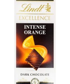 خرید شکلات تلخ تخته ای لینت با طعم پرتقال- 100 گرمی Lindt Excellence Orange Intense Dark Chocolate