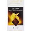 خرید شکلات تلخ تخته ای لینت با طعم لیمو و زنجبیل-100 گرمی Lindt Excellence Lemon & Ginger Dark Chocolate Bar