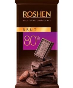 خرید شکلات تلخ 80% بروت روشن- 85 گرمی Roshen Brut Dark Chocolate