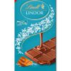 خرید شکلات تخته ای کاراملی لینت لیندور 150 گرمی Lindt Lindor Milk Caramel Fleur de Sel Tablet
