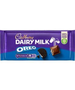 خرید شکلات تخته ای شیری کادبری اورئو 120 گرمی Oreo Cadbeury Dairy Milk Chocolate Bar