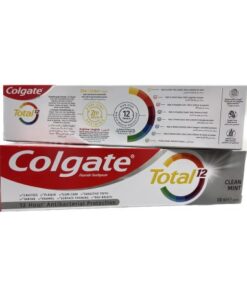 خمیردندان آنتی باکتریال کلگیت توتال 12 کلین مینت با طعم نعناع- 100 میل Colgate Total 12 Clean Mint Toothpaste