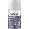 رول ضد تعریق باباریا حاوی عصاره دانه پنبه 48 ساعته 50 میل Babaria Cotton Deodorant Antiperspirant