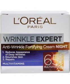 کرم شب ضد چروک و تقویت کننده اکسپرت لورال +65 سال 50 میل LOreal Paris Wrinkle Expert Anti-Wrinkle Fortifying Night