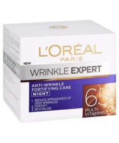خریدکرم شب ضد چروک و تقویت کننده اکسپرت لورال +65 - 50 میل LOreal Paris Wrinkle Expert Anti-Wrinkle Fortifying Night