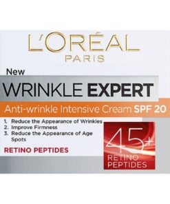 کرم روز ضد چروک اینتنسیو SPF20  لورال +45 سال 50 میل L'Oreal Paris Wrinkle Expert Anti-Wrinkle Intensive Cream SPF20