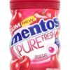 خرید آدامس بدون قند منتوس با طعم گیلاس-100 گرمی Mentos Pure Fresh Cherry Flavor Sugar Free Chewing Gum