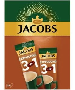 خرید قهوه فوری کاپوچینو 3 در 1 جاکوبز 24 عددی Jacobs 3 in1 Cappuccino Instant Coffee
