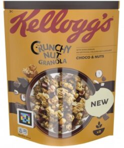 خرید غلات صبحانه (کورن فلکس) کلاگزبا طعم آجیل و شکلات 380 گرمی Kellogg's Crunchy Nut Granola Choco & Nuts