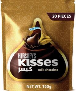 خرید شکلات هرشیز کیسز شیری 100 گرمی Hershey's Kisses Milk Chocolate