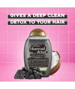 شامپو مو ضد چربی او جی ایکس زغالی 385 میل Ogx purifying+ charcoal detox Shampoo